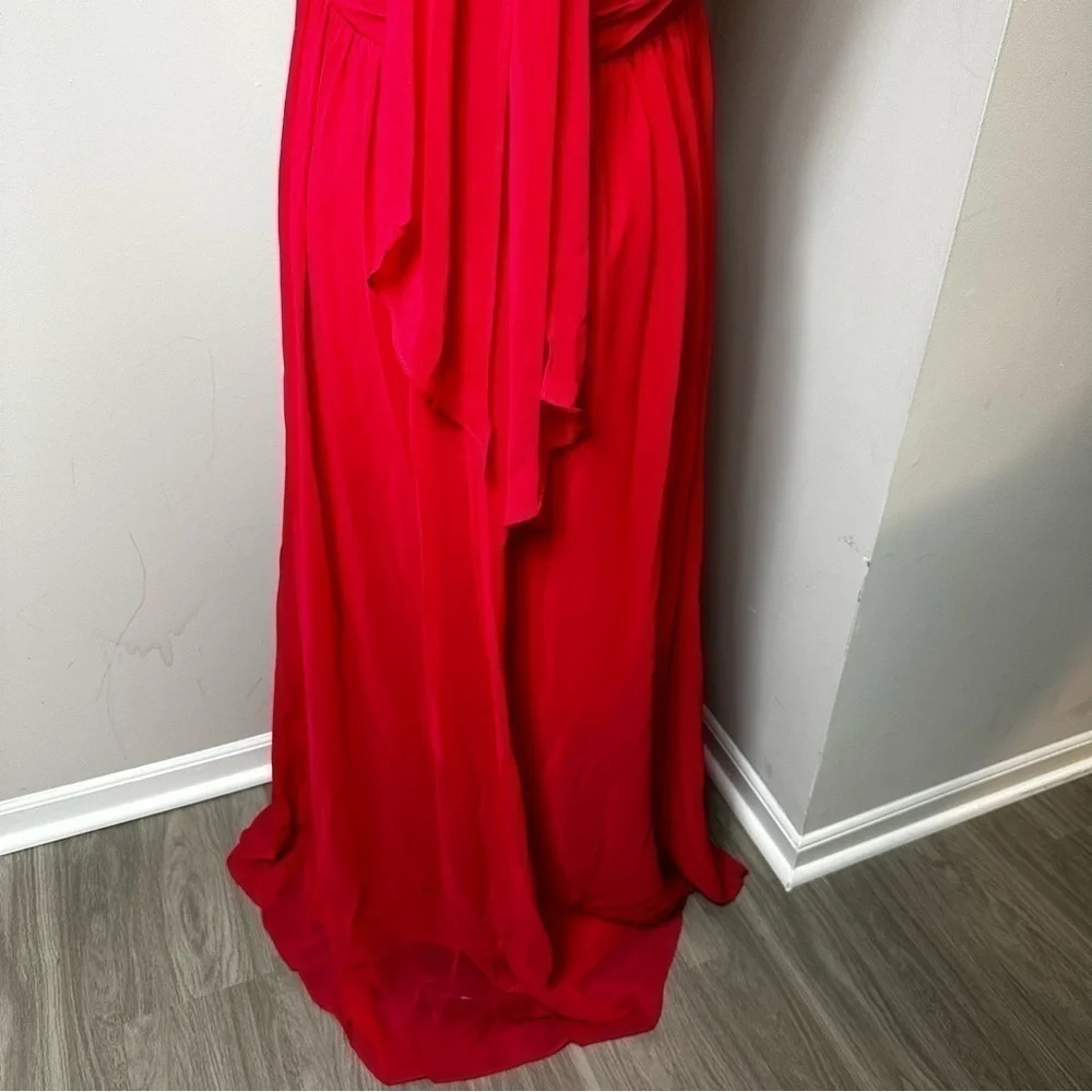 Alfred Angelo Pomegranate Strapless Dress in Size 16 - Picture 8 of 9